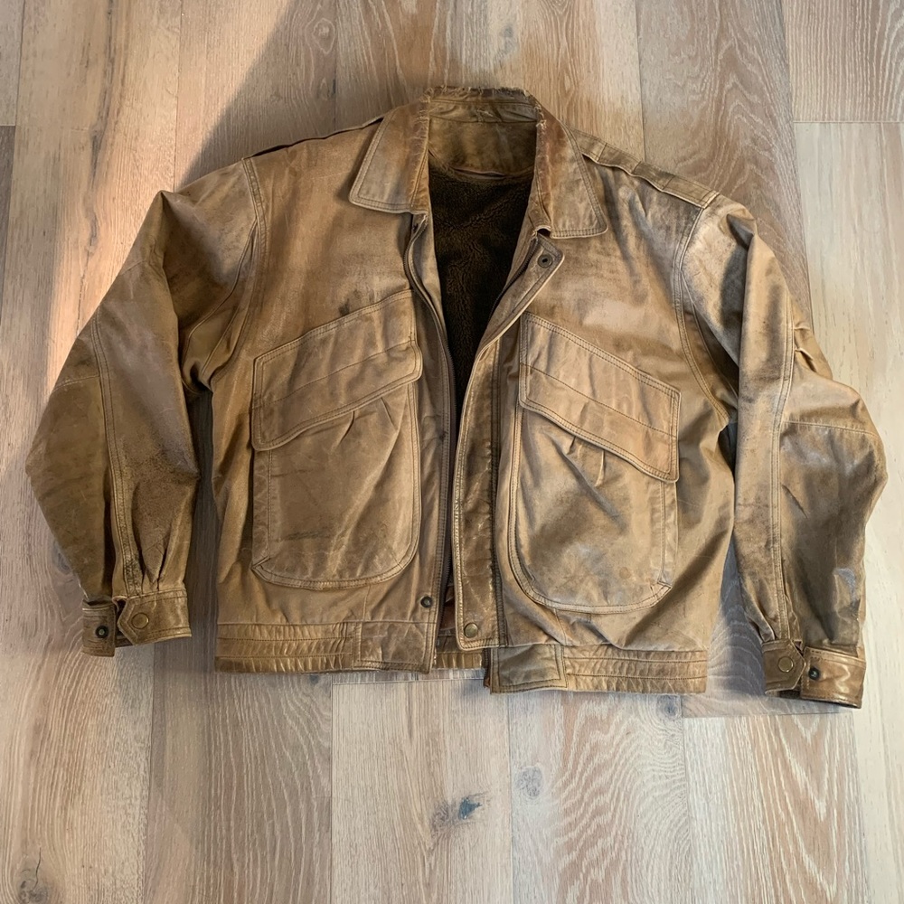 Vintage Genuine Leather Jacket